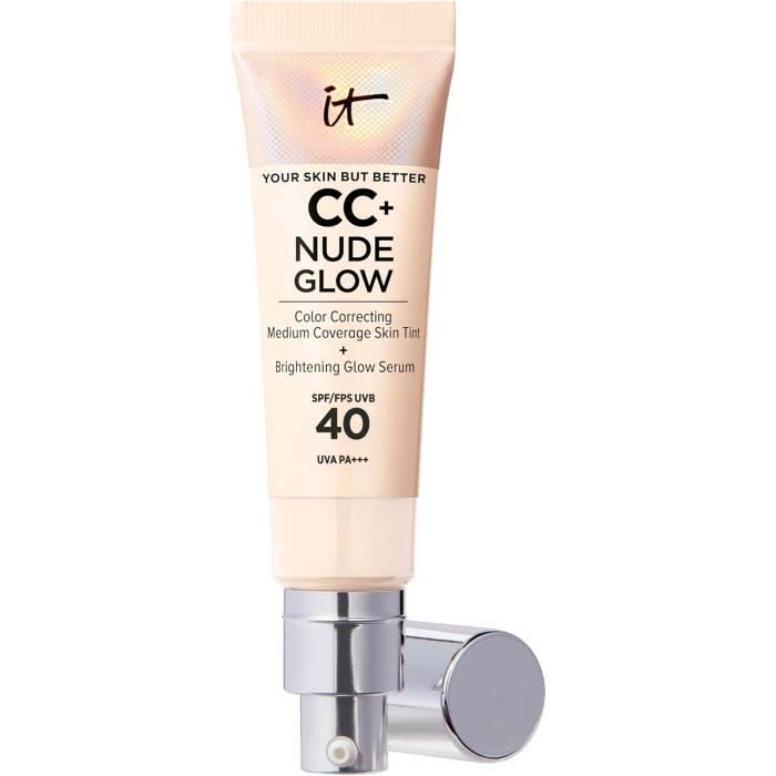 Fond de teint - IT Cosmetics - Crème CC Nude Glow - SPF40 - Teint Très Pâle - 32 ml