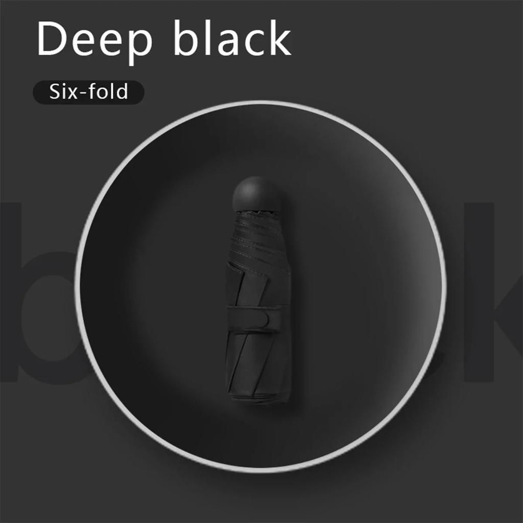 Ultralight And Compact Portable Capsule Umbrella UV Protection Umbrella Mini Five-fold Umbrella