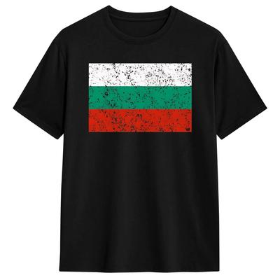 Vintage Koszulka Letnia Flaga Bułgarii Modne Koszulki Bawełniana Koszulka Dla Unisex Y2k Codzienna Luźna Krótki Rękaw Ubrania