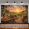 Tuscan Vineyard Tapestry, Wine Background Cloth, Party Decor