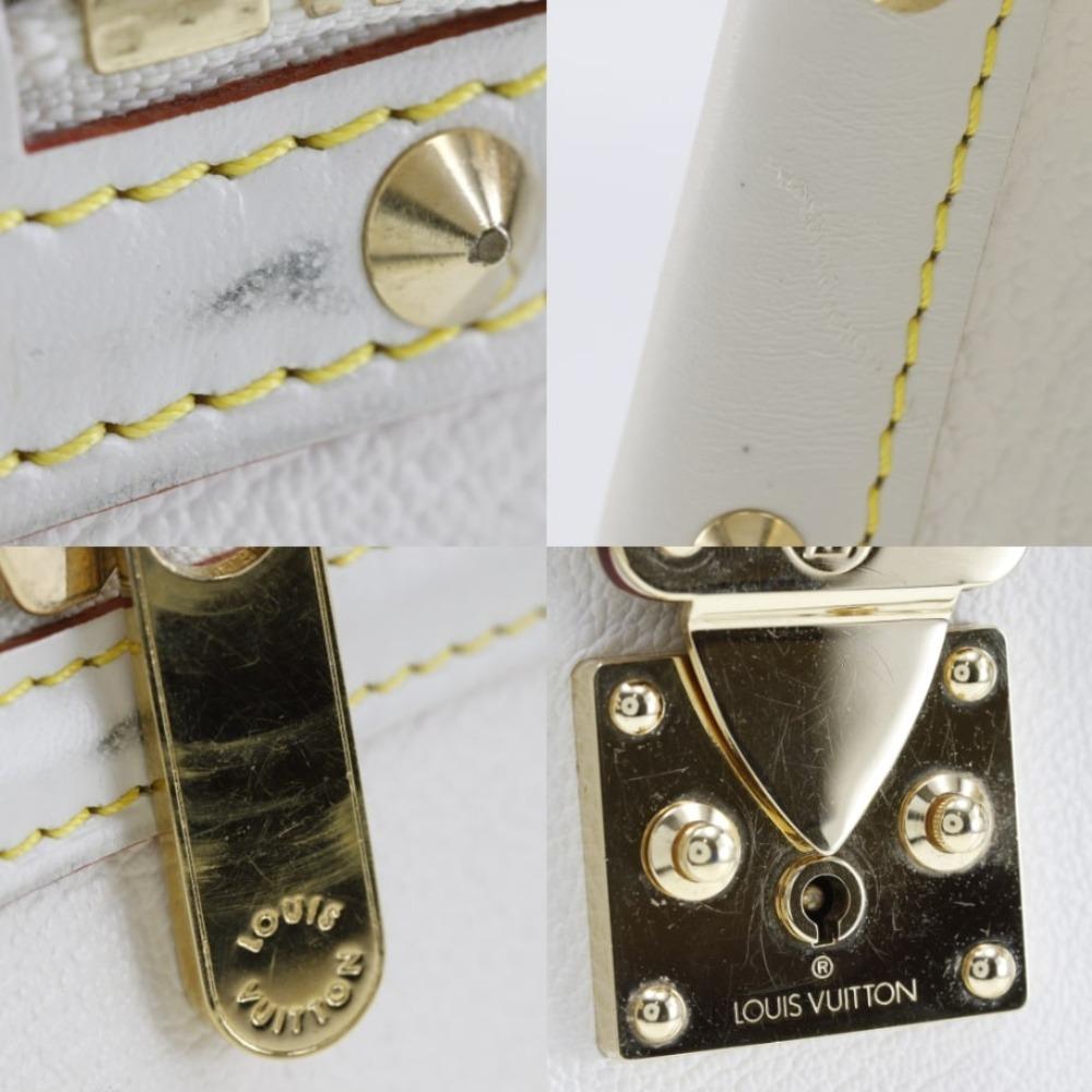 Louis Vuitton Fabreau Handbag M91815 Suhali Line Bron Goatskin Women Used