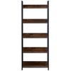 Metal Bookshelf Open Bookshelf 5-Tier for Living Room Bedroom & Office