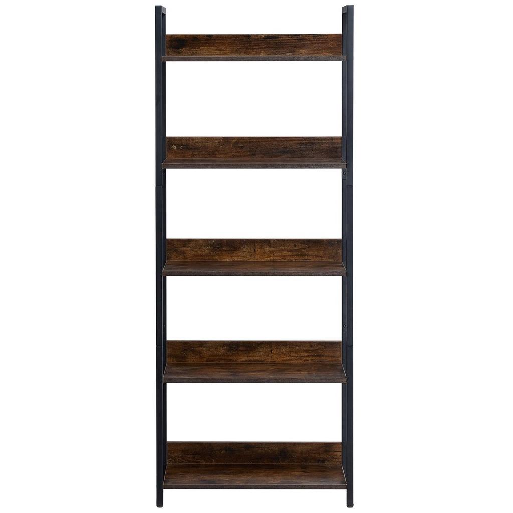Metal Bookshelf Open Bookshelf 5-Tier for Living Room Bedroom & Office
