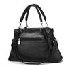 New fashionable portable large bag, soft leather contrasting colors, large-capacity versatile shoulder bag.