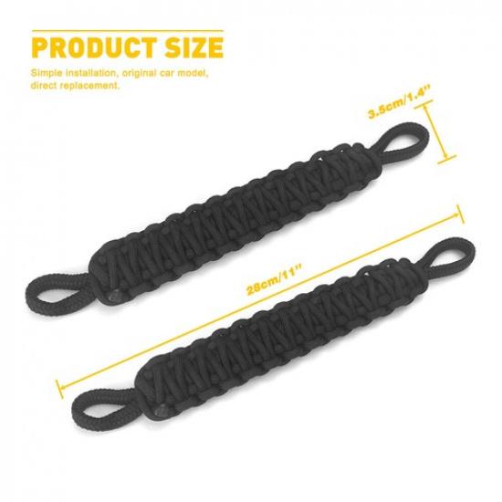 Black Door Limiting Check Strap Firm for Jeep Wrangler CJ YJ TJ JK Unlimited EXV