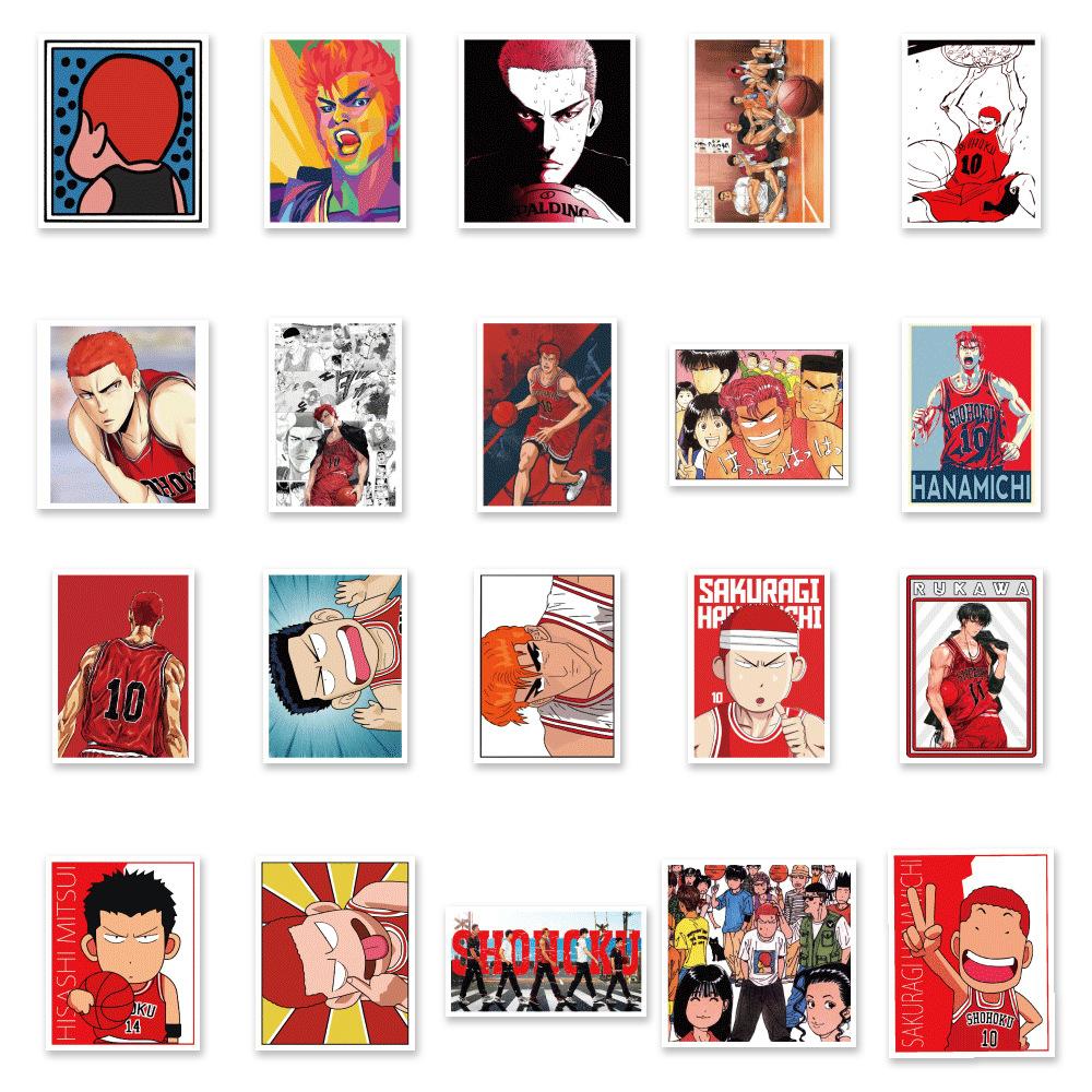 50 Cartoon Slam Dunk Laptop Skateboard Koffer Wasserbecher Auto Graffiti Dekorationsaufkleber