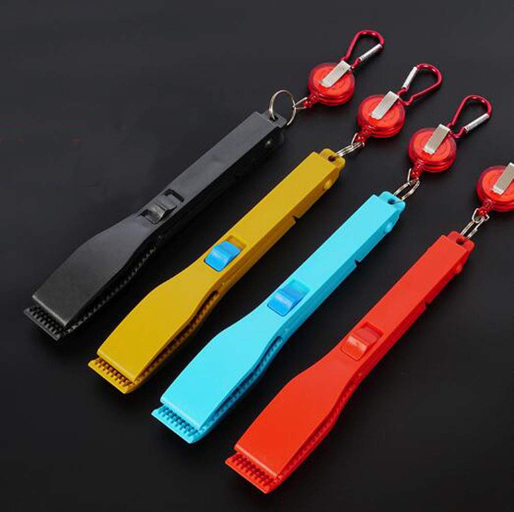 STK Fish Fishing Scissors Fishing Tackle 1 Grip, Holder, Plastic, Lightweight, Non-Slip, (Blue, Piece)