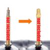 2x Bicycle Presta To American Adapter Bike Tire Valve Adapter Copper Bicycle Pump Tire Valve Connector F/V To A/V Converter