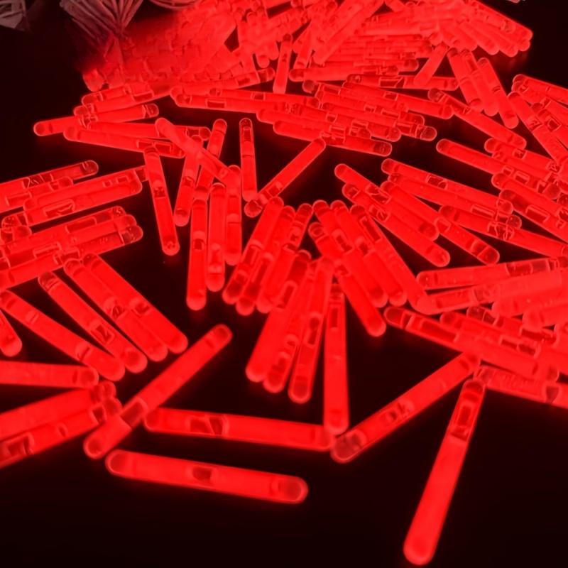 

50/100 PCS Glow Stick for Fishing, Improve Night Visibility and Capture Rate, Durable PE Material, Fishing Essential Accessories 50pcs красный