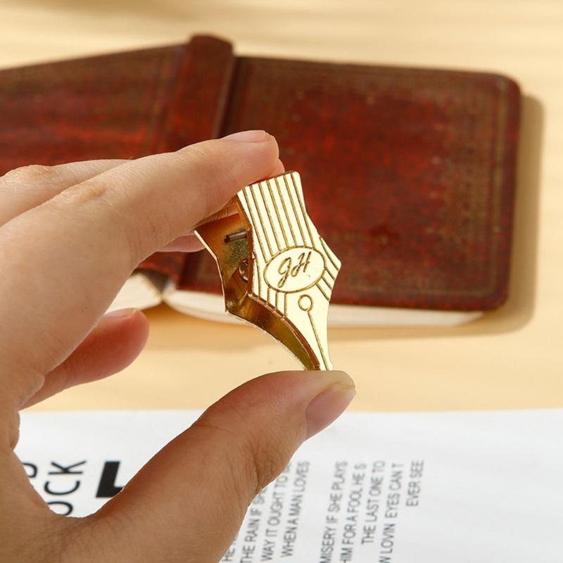 2Pcs Antique Note Paper Clip Journaling Page Clip For Book Notebook Journal Planner Documents Receipt Organization