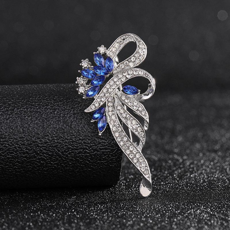 High-End Pearl & Rhinestone Butterfly Brooch for Women's Fashion Suits and Scarves