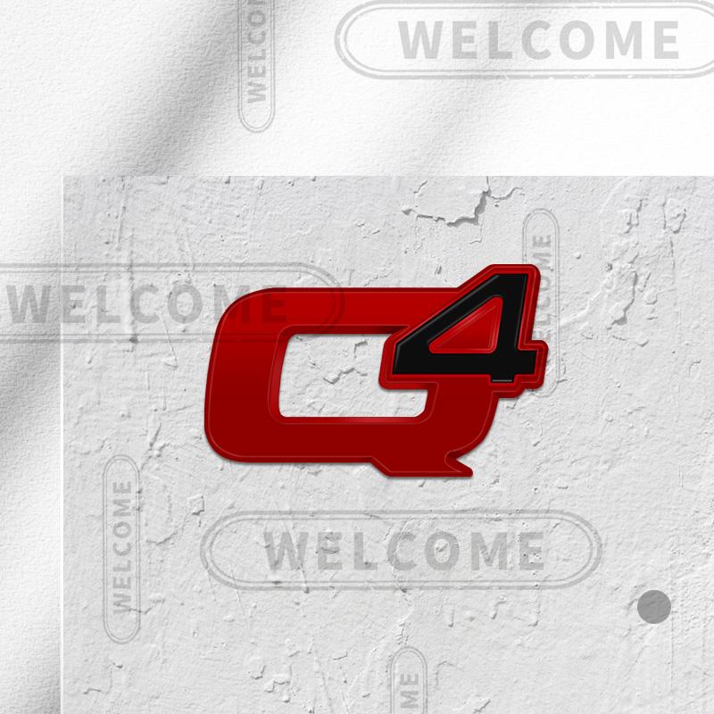 QSGJL1 3D Metal Q2 Q4 Logo Car Steering Wheel Emblem Interior Badge Sticker Decals For Alfa Romeo Giulietta Giulia Mito 147 156 Stelvio