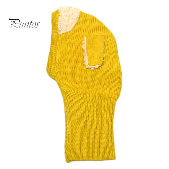 Dětská zimní čepice Puppy Dekor do uší Šála Integrovaný Silný pletený elastický Unisex Teplý větruodolný Foto Větra Venkovní krytka na ochranu hlavy pro batole