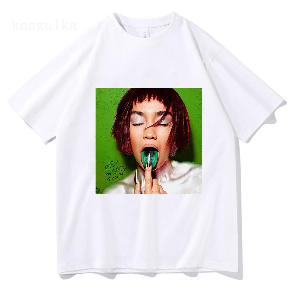 Fashion MY EGO TOLD ME TO Album Print Tshirt LeighAnne Pinnock Graphic Tshirts Loose Women T Shirt Streetwear Tees Tops