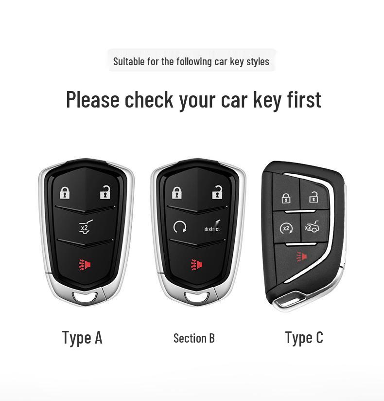 Cadillac Women's Style Key Cover for XT5, CT5, XT4, XTS, ATSL, CT6, XT6, CT4