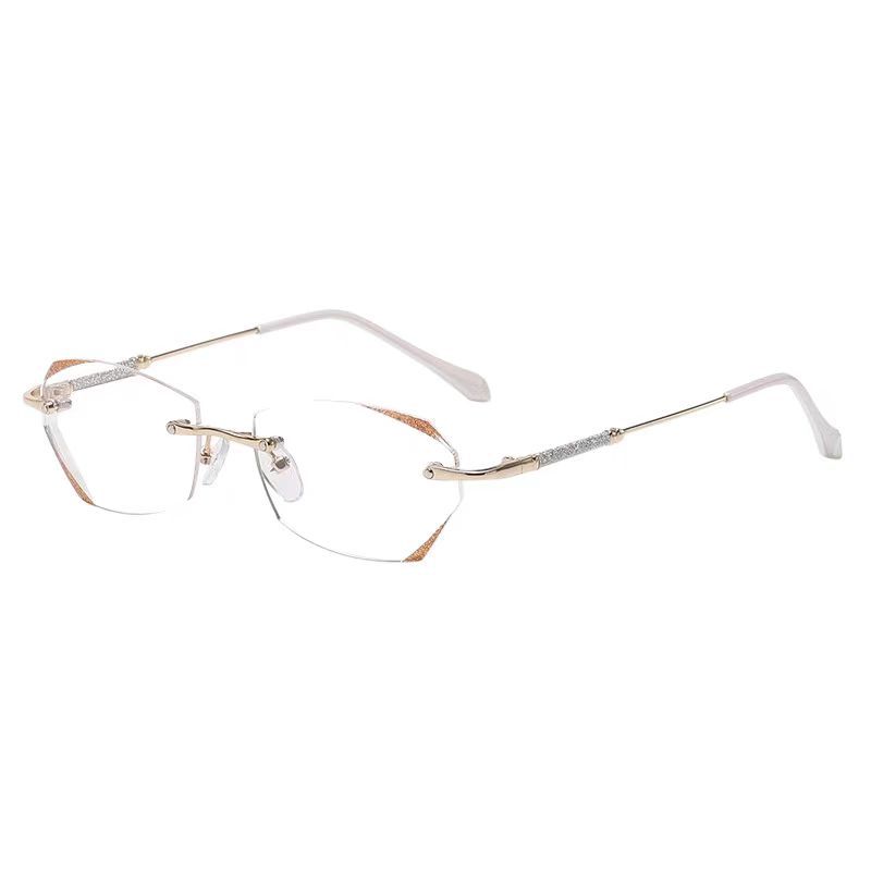 Rimless Ultra Light Portable Glasses Anti-Blue Light Eyeglasses Men Women Ultra Light Frame