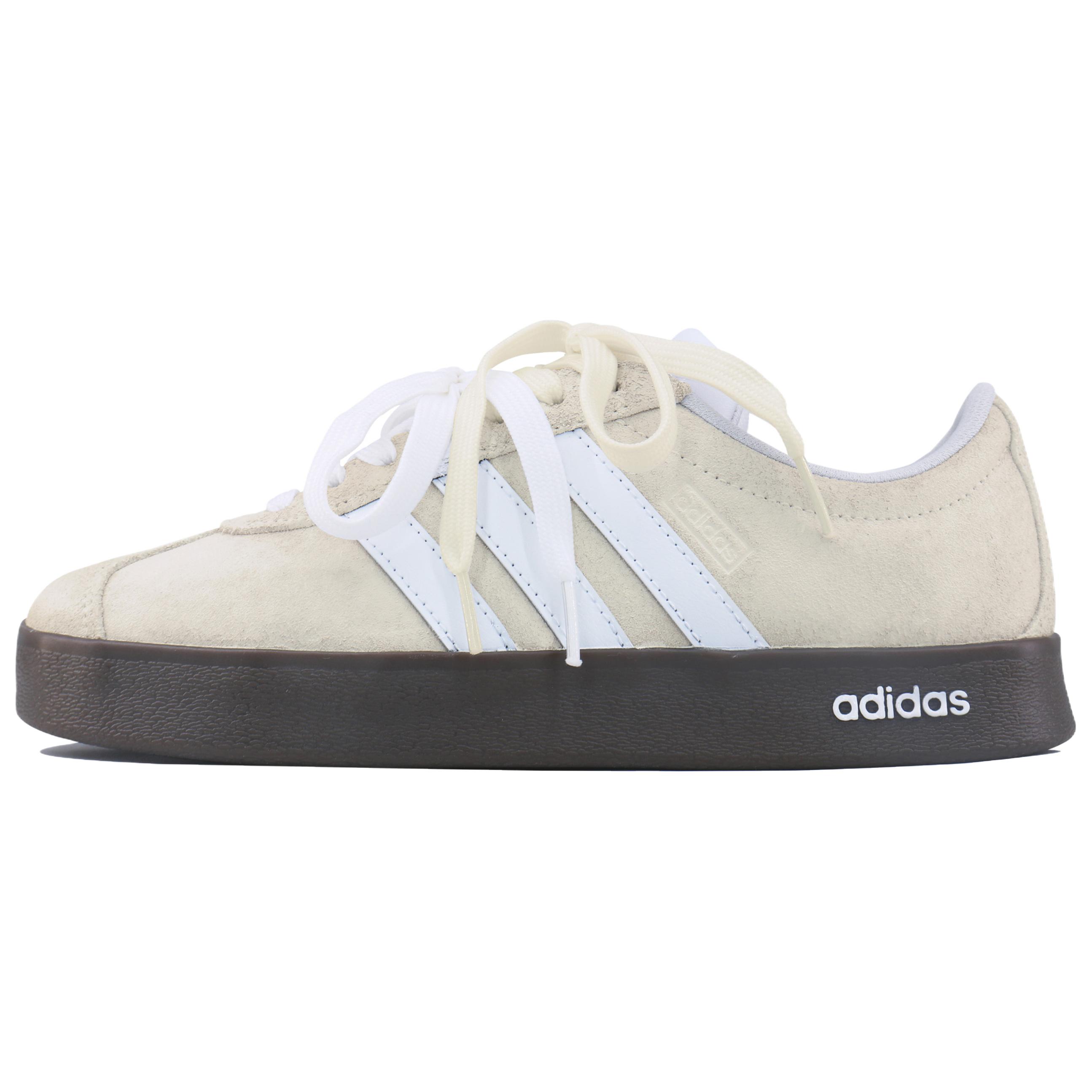 

Adidas VL COURT 2.0 Повседневная обувь Замша (расщепленная кожа коровы) Устойчивая к истиранию Низкие кеды Унисекс Овсяный бежевый HQ1802(Team1798-) 36