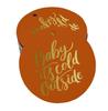 Inkdotpot Real Gold Foil Baby It's Cold Outside Baby Shower Tags Favor Hang Paper Tags 100