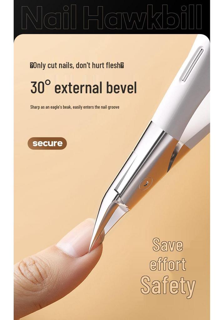 Multi-Functional Angled Stainless Steel Ingrown Nail Pliers for Thick Toenails