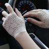 10/15/18/21cm Lace Half Finger Gloves Thin Driving Gloves  Summer Use