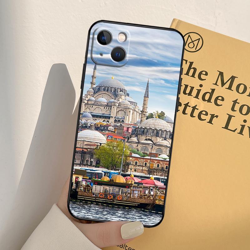 Turkey Istanbul Scenery Building Case For iPhone 16 15 14 Pro Max Plus 13 12 Mini 11 Pro Max Back Cover