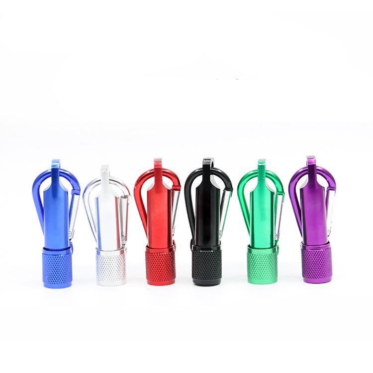 Mini LED Keychain Carabiner Flashlight, Portable Aluminum Alloy
