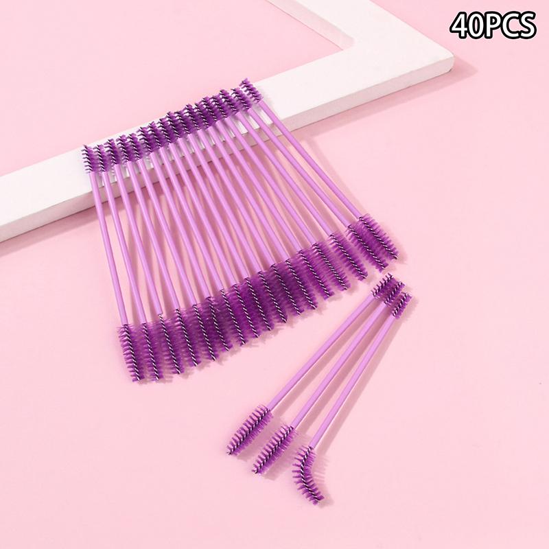 20/40Pcs Disposable Double-ended Eyelash Makeup Brush Eyelashes Extension Eyebrow Brush