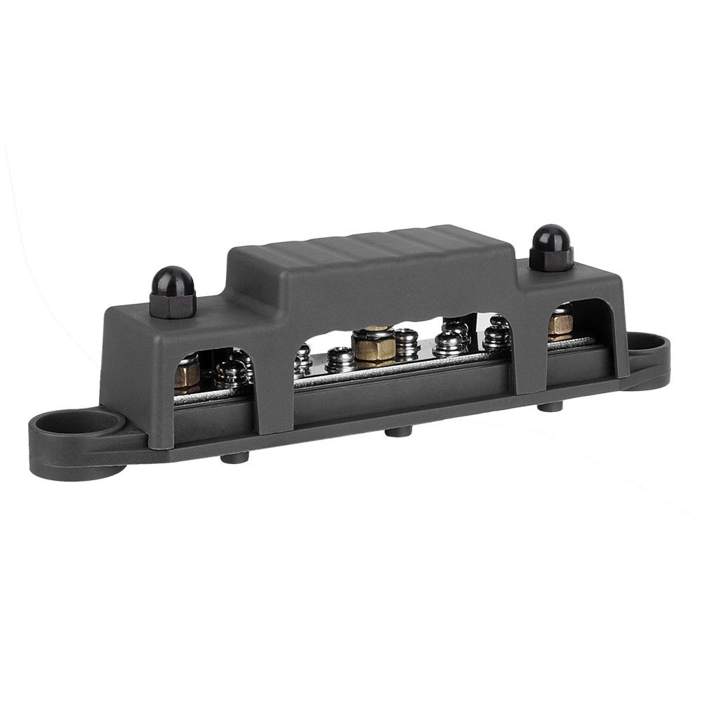 

Marine Positive Negative Bus Bar Power Distribution Block 12V Heavy Duty 10 Stud Terminal Block for Camper Car Boat Caravan RV чорний