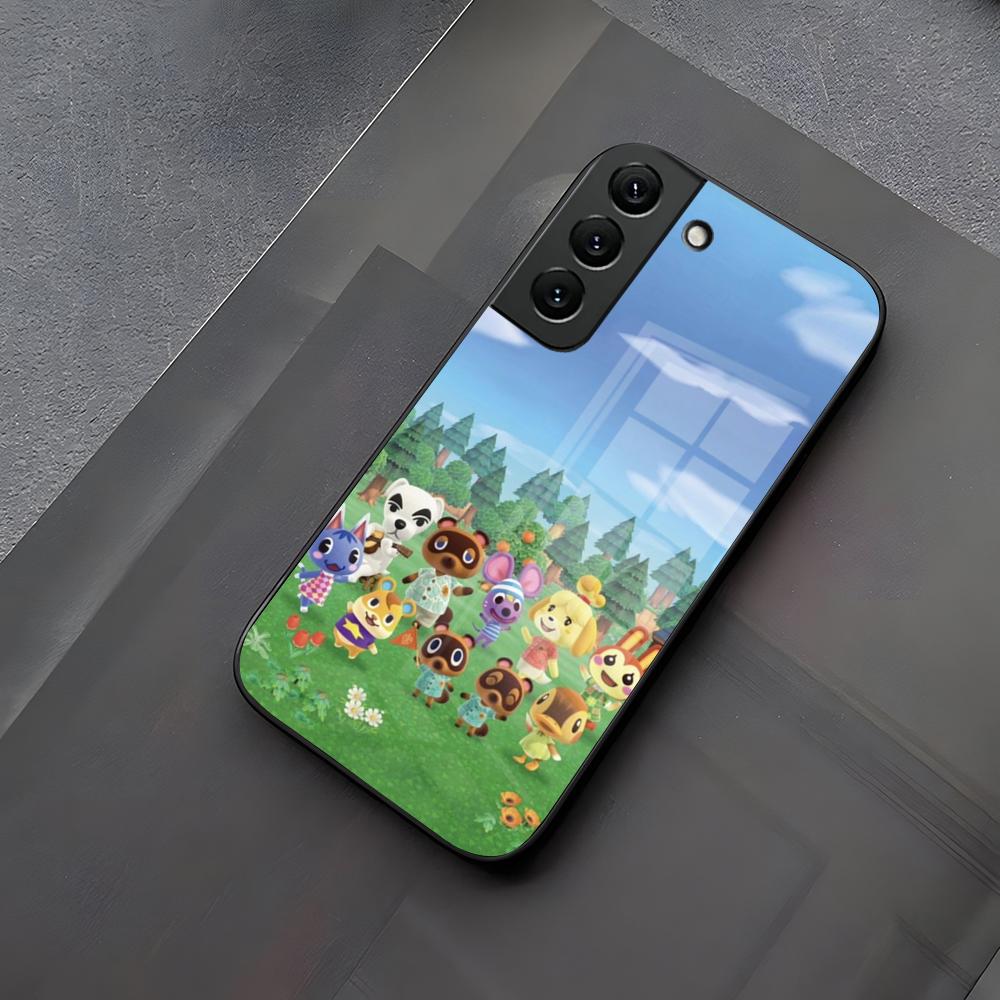 

Animal CrossingS New Horizons Phone Case Glass For Samsung Galaxy S23 S24 S21 S25 S22 S20 Ultra Fe Plus A55 A15 A14 Coque Samsung S20
