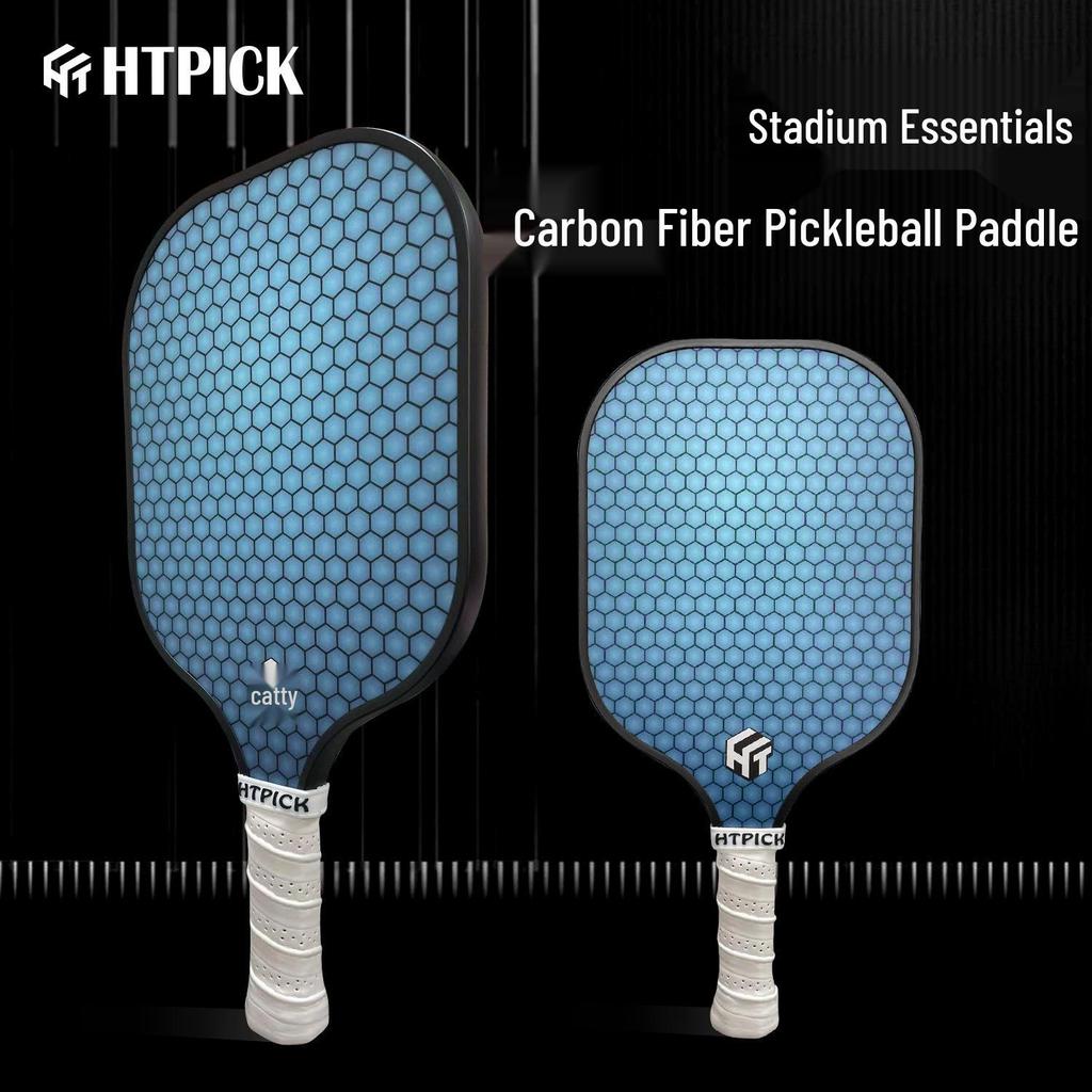 HTPICK Ensemble de raquettes de pickleball en fibre de carbone T300 pour adultes et enfants - Niveau compétition Pro.