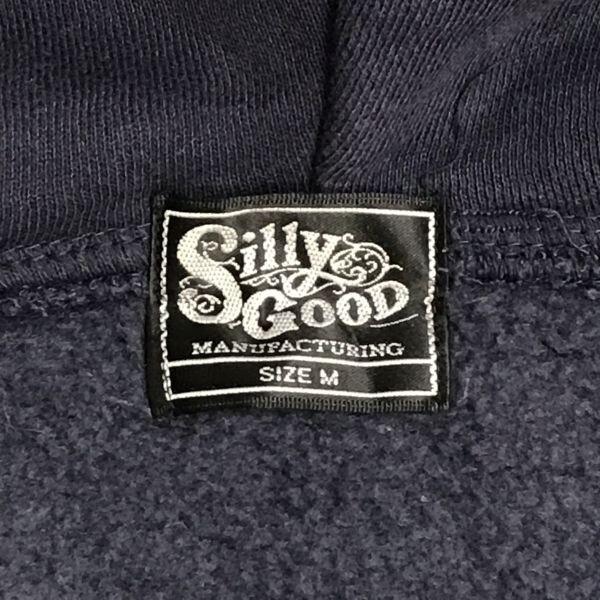 Made in Japan SILLY GOOD Zip-Up Sweat Hoodie M Men Navy(USED)