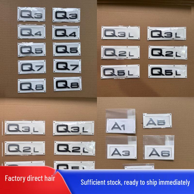 Kompatibel mit Q3, Q4, Q5, Q7, Q8 Modellen. Brandneues schwarzes Buchstabenemblem, Originalqualität garantiert.