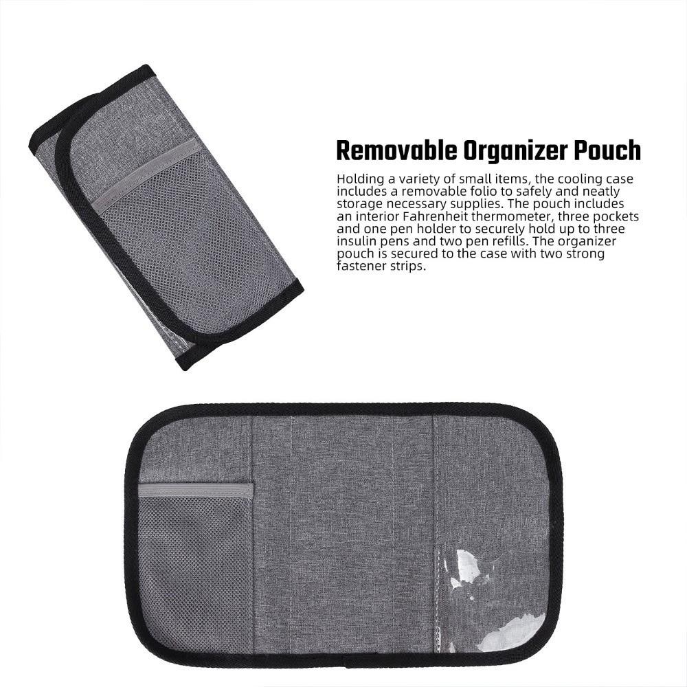 Waterproof Insulin Cooling Bag Thermal Insulated Liner Refrigerated Insulin Cooler Travel Case Dust-proof Shockproof