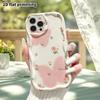 Phone Case: 2D Flat Design Suitable for iPhone 18 17 16 15 14 13 Pro Protective Case, Pink Butterfly Floral, Perfect Christmas and Halloween Holiday G