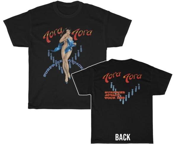 Футболка с изображением Tora Tora 1989 Surprise Attack Tour S