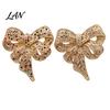 Women Brooch Pin Vintage Rhinestone Bow Pin, Bowknot Shape Alloy Lapel Secure Clasp Sweater Cardigan Coat Clothing Accessories, Fashion Jewelry