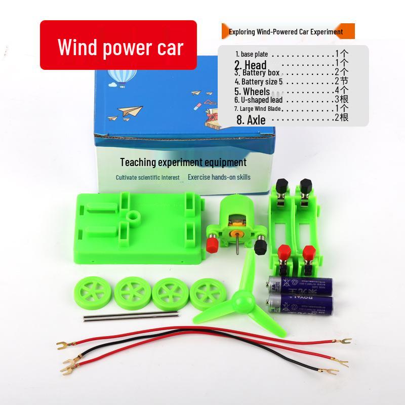 Wind-Powered DIY Science Experiment Car for Kids