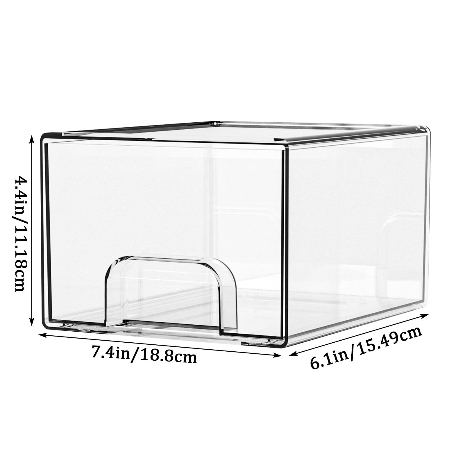 

Transparent Dustproof Multi-functional Jewelry Box Cosmetic Storage Organizer Modern Simple Style PET Material Home Use