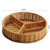 Imitation Rattan Storage Basket Fruit Basket Snack Tray Refreshment Tray Candy Box Dried Fruit Plate Fruit Plate Storage Box