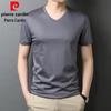 Pierre Cardin Men's V-Neck 100% Cotton Short Sleeve T-Shirt