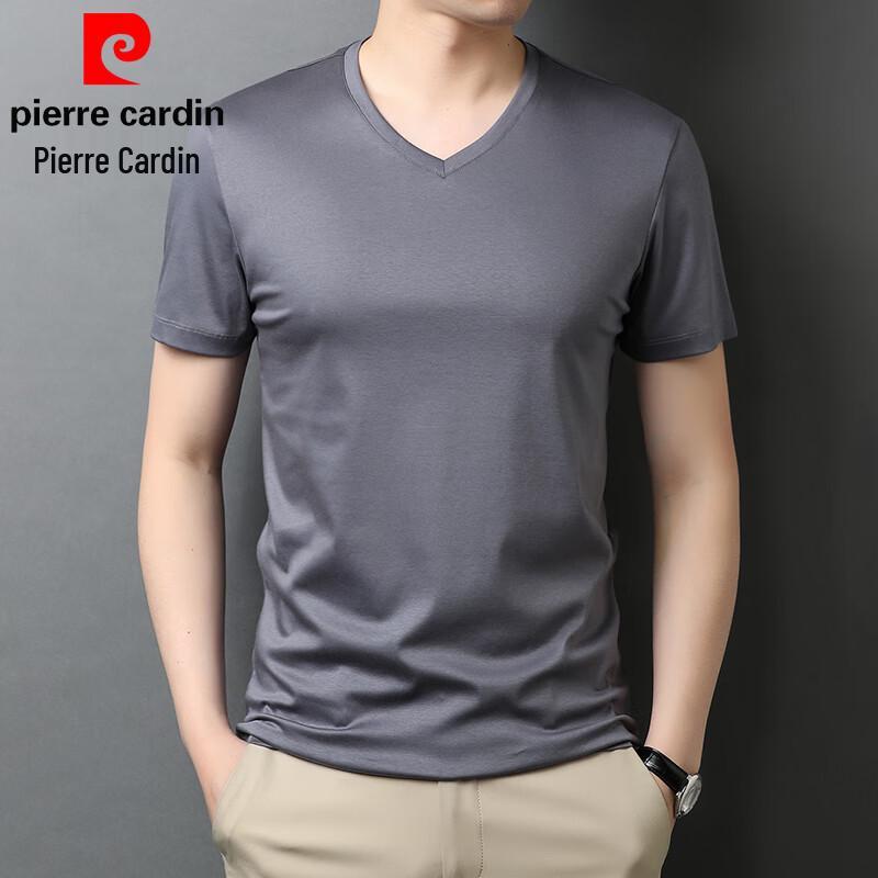 Pierre Cardin Men's V-Neck 100% Cotton Short Sleeve T-Shirt