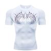 Fashion Compression T-Shirt for Men Short Sleeve Sport Tees Fitness Running Sweat-Resistant Sportsear Casual Gym Elastic Quick Dry Jogging Summer Tops