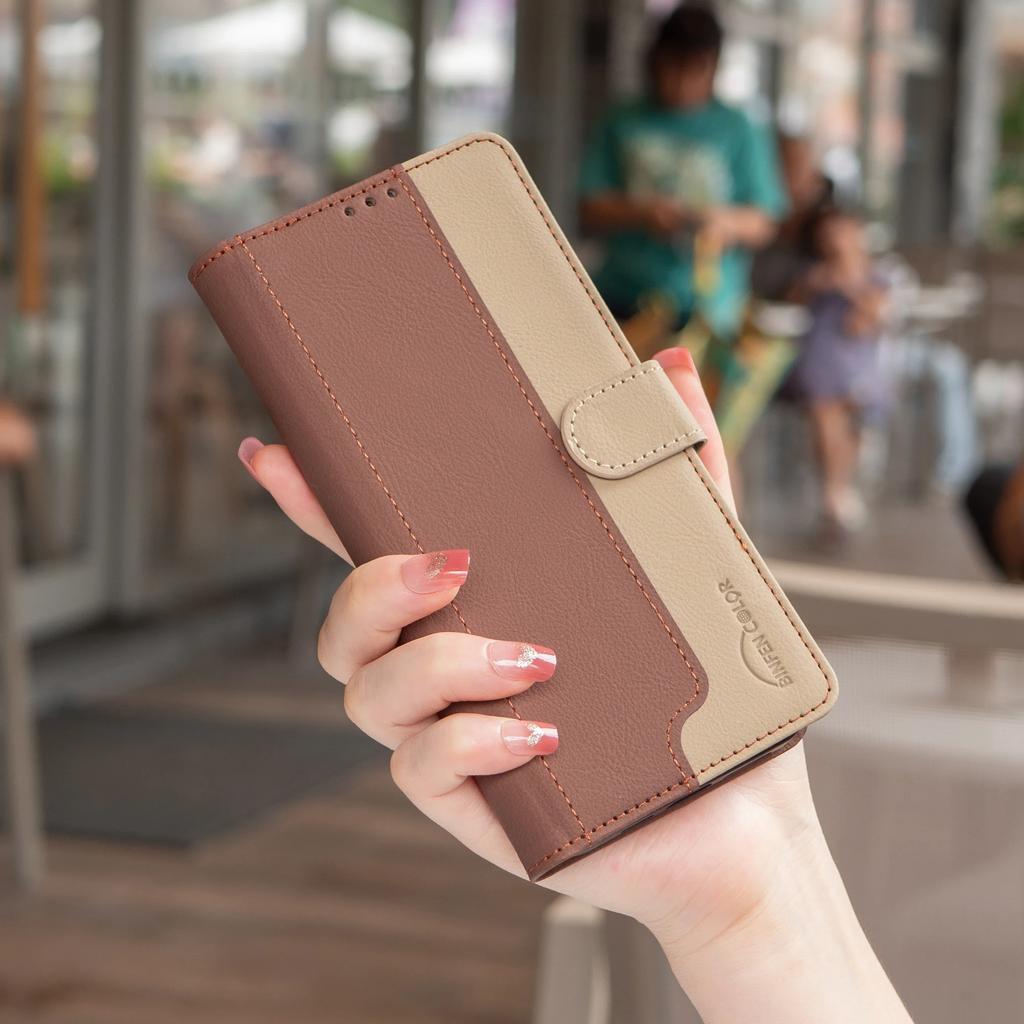 Wallet Card Magnetic Flip Leather Case For Realme Note 60 4G C61 Cover With Card Stand RFID Blocking BF33
