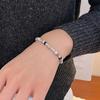 Banyan Tree S925 Silver Beaded Dopamine Bracelet - Korean Niche Design for Women.