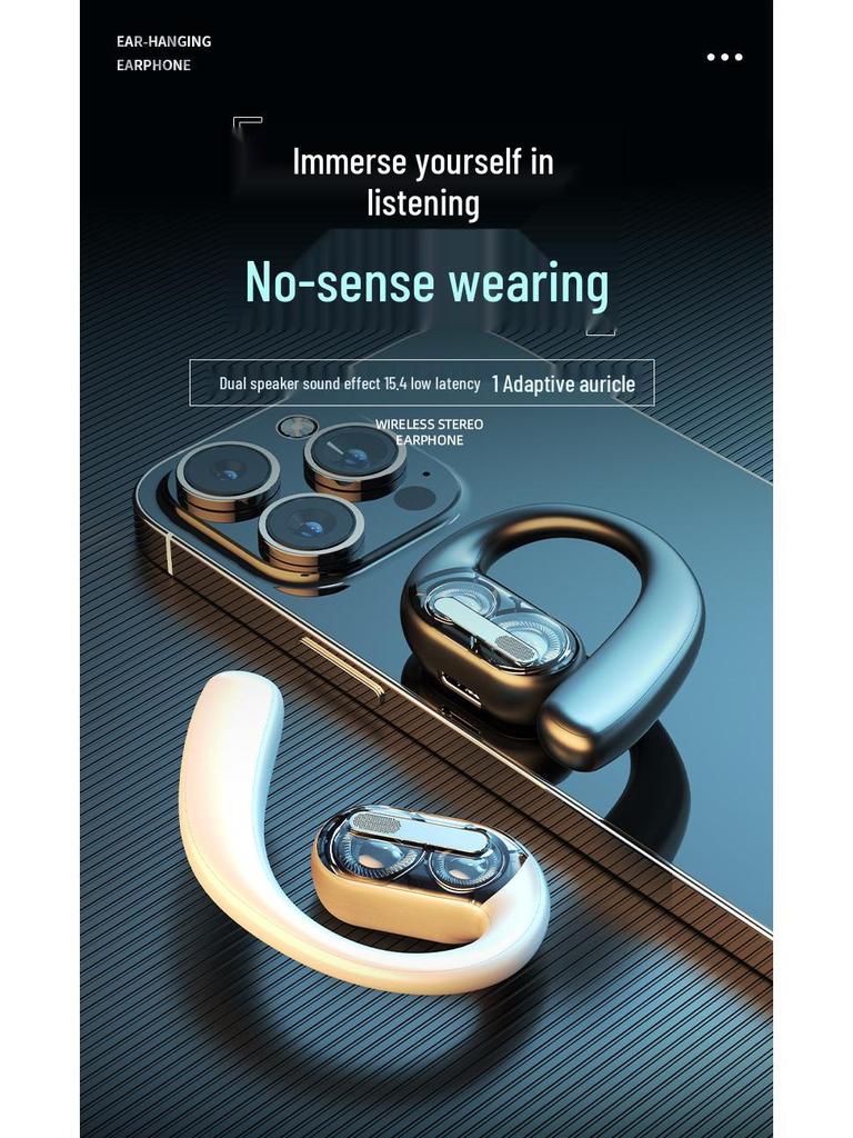 New LX9 Bluetooth Earbuds: In-Ear, Clip-On, Dual Speaker Stereo with External Sound