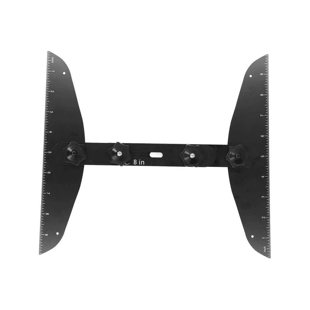 Šablona pro měření schodišťových stupňů, nástroj, šablona pro poličku, rýsovací přípravek 11?60in Měření pro stoupačky Police Sádrokarton Černá