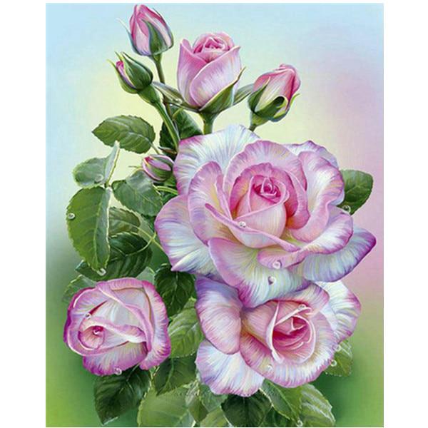 Diamant-Stickerei helle Blume 5D Diamant Mosaik Malerei moderne Blume Kreuzstich