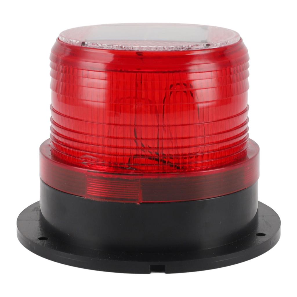 Solar Strobe Warning Flashing Light Waterproof LED Emergency Warning Light with Strong Magnetic Base for Snow Removal Car Forklift Truck