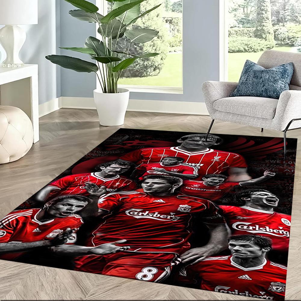 Liverpool Football Club Floor Rug Office Rug Suitable For Hallway Outdoor Playrooms Decorate Room Antislip Carpet Anime Office Decor Wedding Party Gif