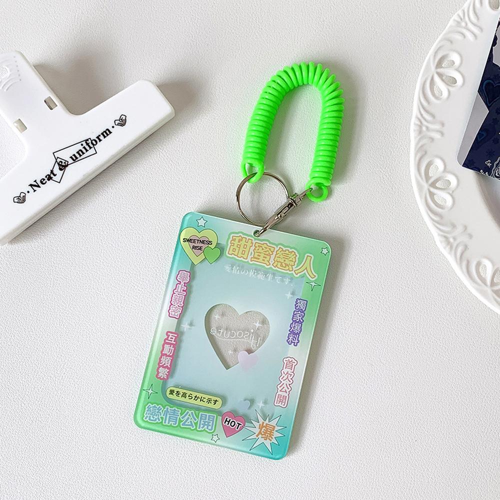 Ins Cute Phone Camera Shape Photo Card Holder Acrylic Heart-shaped 3 Inch Idol Photo Protective Display Sleeves Stationery